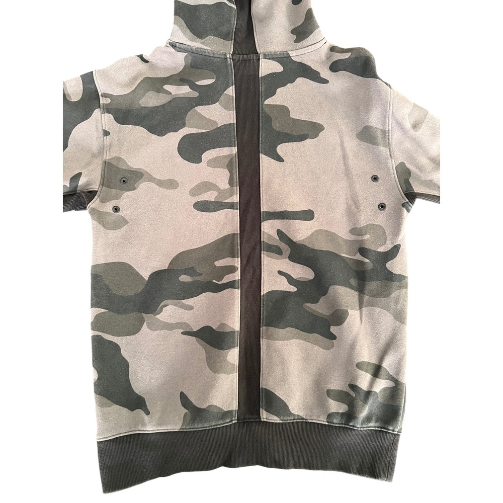 Champion Tech Weave Mens Small Camo Hoodie Pullover S9345 5529 Gray Black - Picture 4 of 11